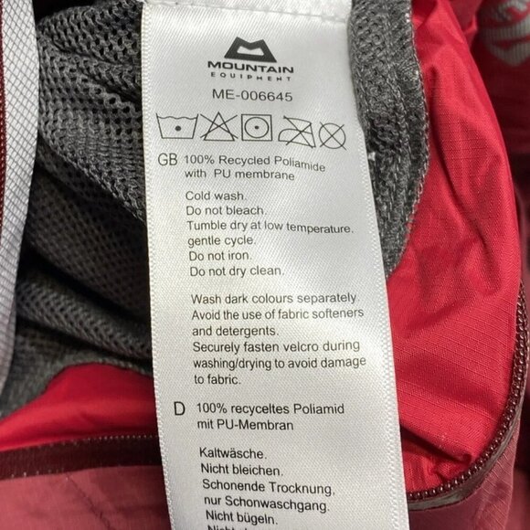 NEW MOUNTAIN GEAR Womens Jacket Capsicum/Tibetan Red Size S Zeno Hooded Full Zip - Picture 9 of 12